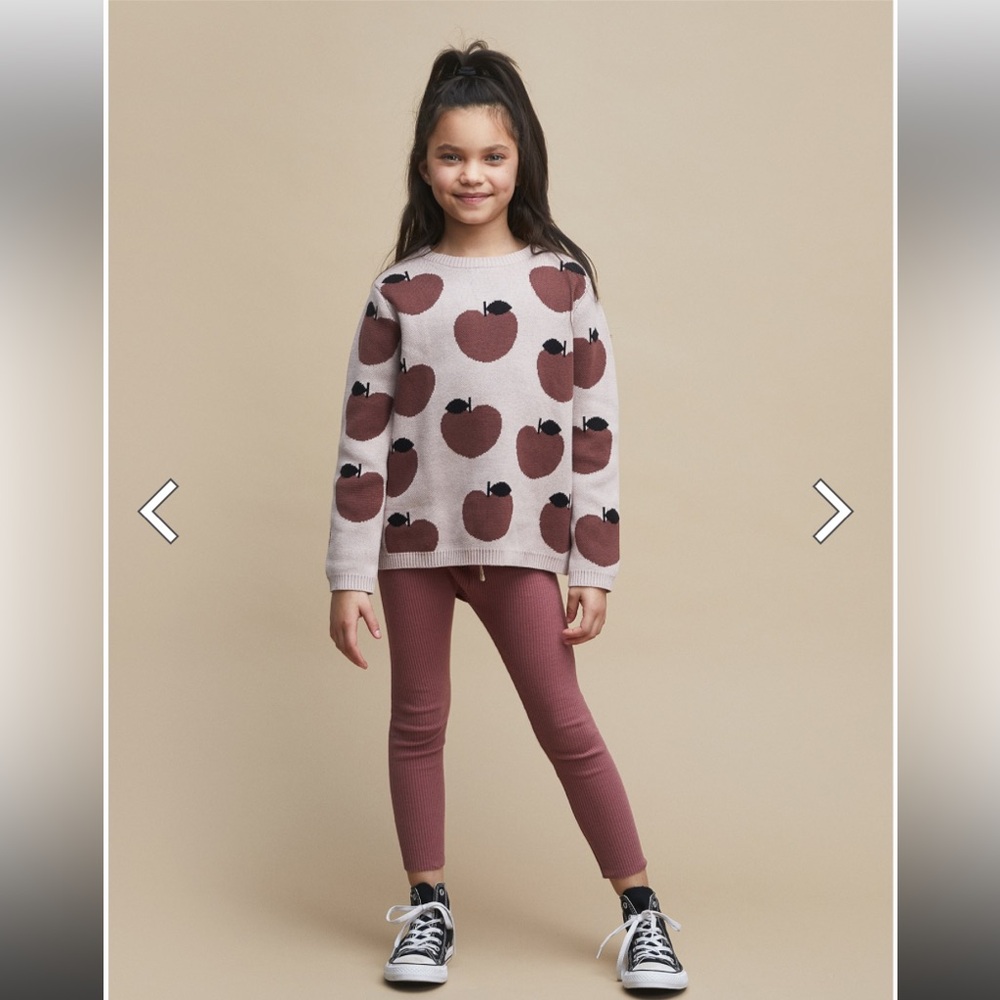 HUX kids apple knit sweater.